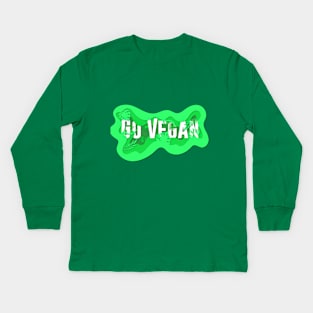 Go Vegan Kids Long Sleeve T-Shirt